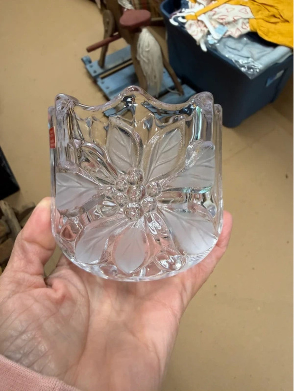Mikasa Festive Poinsettia Votive Candleholder
